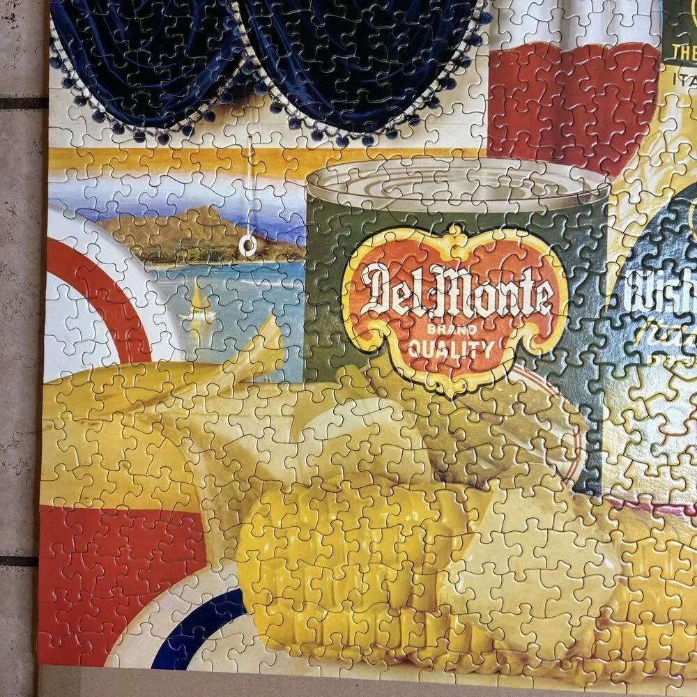 Springbok 500 PC Puzzle Still Life #24 Advertising Delmonte Wishbone Complete